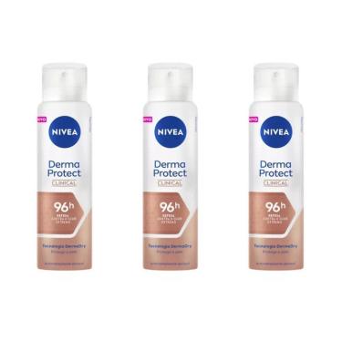 Imagem de Kit 3 Antitranspirante Nivea Derma Protect Clinical 150 Ml