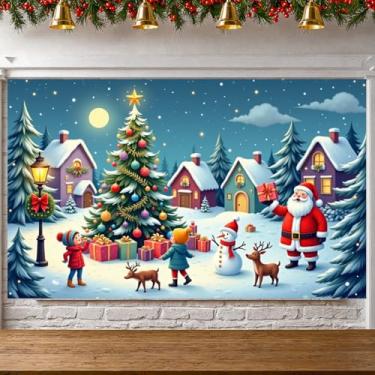 Imagem de Boneco de neve de Natal, inverno, faixa de festa de Natal, decoração festiva de madeira para decoração interna, reuniões de férias