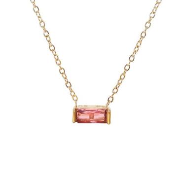 Imagem de Elegante pulseira feminina banhada a ouro 14 quilates – joia de elos de cristal ajustável com 12 cores mensais de pedras preciosas, presente de aniversário perfeito para ocasiões especiais, One Size