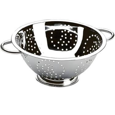 Imagem de Escorredor De Macarrão Massa Inox Alça Brinox Peneira Coador