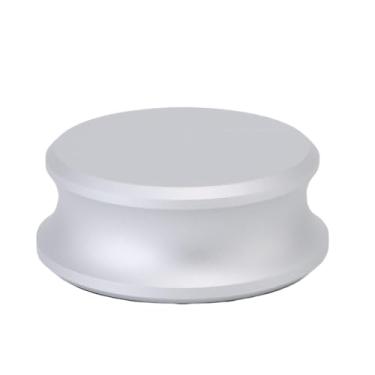 Imagem de Cryfokt O Estabilizador de Peso de Gravação Melhora Com Eficiência a Qualidade do Som para Toca-discos LP. Material de Liga de Alumínio Preto (Prata)