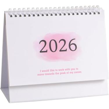 Imagem de Calendário Acadêmico 2025-2026, Calendário de Mesa com Papel Grosso, Calendário de Mesa 2025/2026 (pink)