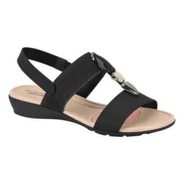 Imagem de Sandália Feminina Modare Preta Leve Anatômica Calce Fácil, Preto, 35