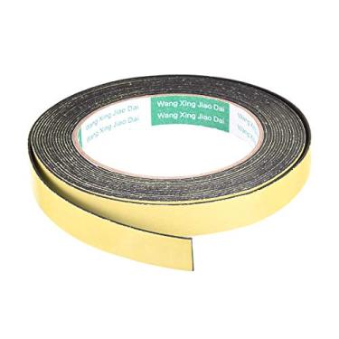 Imagem de Fita de espuma de vedação 15 mm de largura 1 mm de espessura 5 m/16,4 pés de comprimento, faixa de tempo autoadesiva para isolamento de porta de janela