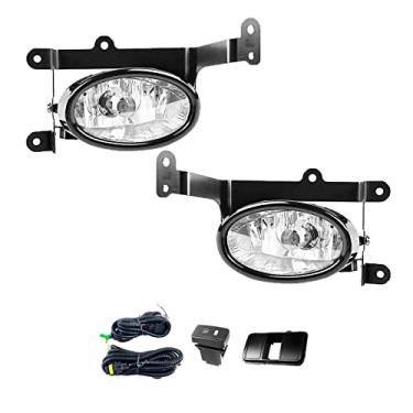 Imagem de Faróis de neblina adequados para Honda Civic Coupe 2006-2008 2008 faróis de neblina com interruptor, chicote elétrico e biséis