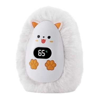 Imagem de Zxpjkyu Aquecedor de Mãos Elétrico, Recarregável Via USB, Mini, Portátil, Confortável, Aquece As Mãos em Casa, em Viagens, No Escritório E No Quarto, Branco