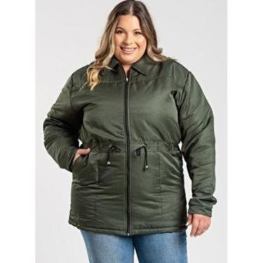 Imagem de Parka Serena Plus Size Microfibra Forrada Feminina-Feminino