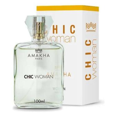Imagem de 2X Perfume Feminino Chic Woman Amakha Paris 100Ml Bolso Bols