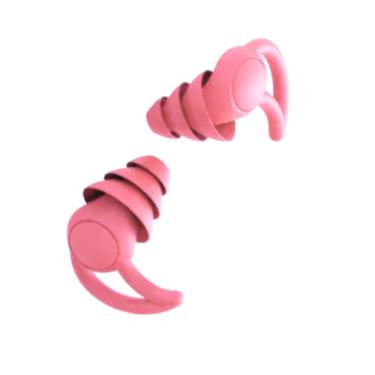Imagem de Protetor Auricular Tampão De Ouvido Dormir Natação Antiruido Rosa