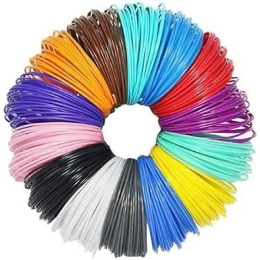 Imagem de Kit Refil Filamento ABS 20 Cores 200m (Total) para Caneta 3d e Impressora 3D