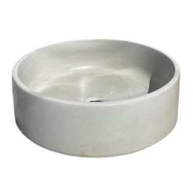 Imagem de Cuba De Apoio Premium Em Cimento Natural Cinza  Design Luxo Para Banhe