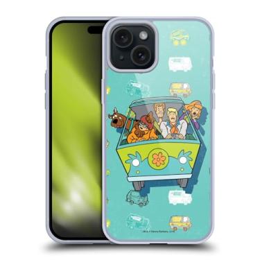 Imagem de Head Case Designs Capa de gel macia oficialmente licenciada pela Scooby-Doo Mystery Inc. 50º aniversário compatível com Apple iPhone 15 Plus