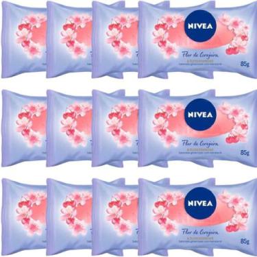 Imagem de Sabonete Nivea Flor Cerejeira 85G Pack Com 12 Un - Bdf Nivea Ltda