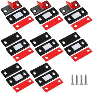 Imagem de Armário Magnetic Catch Jiayi Ultra Thin, pacote com 8 adesivos