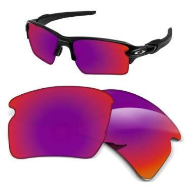 Imagem de Lentes de substituição de 1,5 mm compatíveis com óculos de sol Oakley Flak 2.0 XL OO9188, antiarranhões e resistentes a impactos - Midnight Sun polarizado