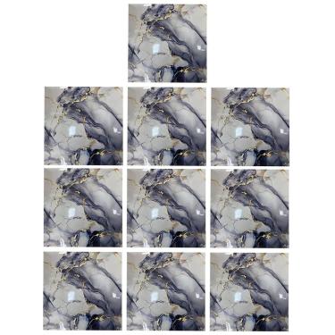 Imagem de Placa Adesiva Marmore 3D Kit 10 uni Autocolante Obra Reforma Casa Quarto Sala Banheiro Cozinha Ambiente Moderno