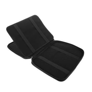 Imagem de Watch Band Storage Bag Pouch Slot Portable Organizer for Smartwatch Straps Travel Friendly Case Sturdy Polyester Compact Black Design for Easy Carrying and(Black)