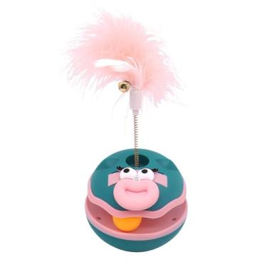 Imagem de Teaser para gatos | Brinquedos interativos para gatinhos com bola de gato, suprimentos para animais de estimação com sino, estimulando jogos internos para enriquecimento de exercícios e brincadeiras