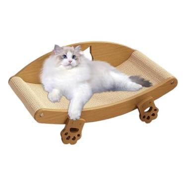 Imagem de Almofadas para arranhões para gatos em ambientes internos – Protetor de móveis de sisal, cama de cachorro, suprimentos para cães pequenos e gatinhos dormindo e brincadeiras, tédio no chão