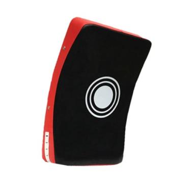 Imagem de menolana Almofada de chute curvada Almofada de boxe Almofada de soco Saco de soco Almofada de sparring Almofada de bloqueio Alvo de pé para Muay Thai Taekwondo, Preto Vermelho