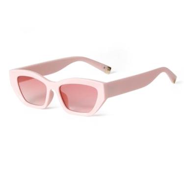 Imagem de HCHES Óculos de Sol Retrô Vintage Feminino Masculino UV400 Casual Clássico para Uso Externo Feminino(4)