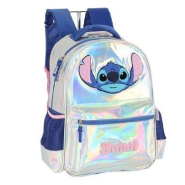 Imagem de Mochila Escolar Juvenil Holográfica Lilo Stitch-Unissex