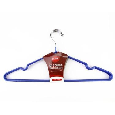 Imagem de Kit 5 Cabides Metalicos 40 Cm X 20 Cm 1un