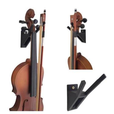 Imagem de Suporte de Violino Para Parede ou Móvel - LEAO3D, Preto