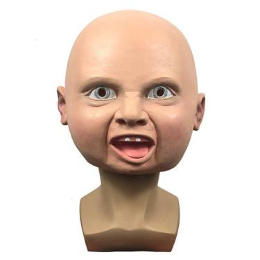 Imagem de Máscara facial completa com capacete Latex Smile Child Comedy Cosplay 