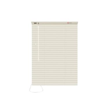 Imagem de Persiana Horizontal em Pvc 25mm Para Quartos Salas Escritórios Design Moderno(BEGE,120X130)