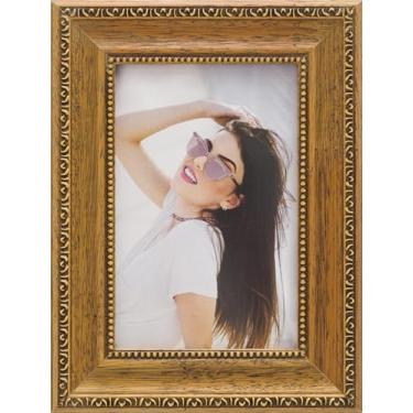 Imagem de Porta Retrato de Mesa 10x15cm Moldura Bege Rústica 1015