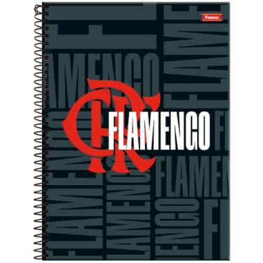Imagem de Caderno Universitário 1 Matéria Espiral Capa Dura 80 Folhas Flamengo Capa A Foroni