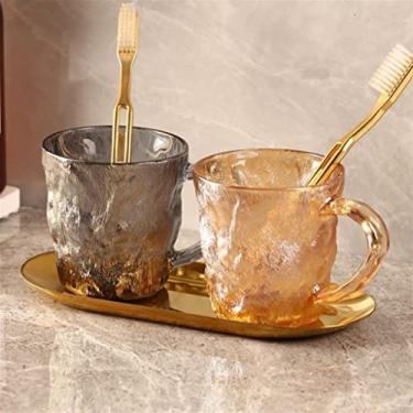 Imagem de Copo de escovação de dentes copo de dente de casal copo de enxaguante bucal escova de dentes valor facial copo de lavagem doméstica alto