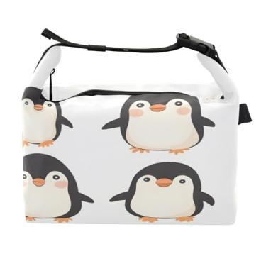 Imagem de STAYTOP Lancheira fofa de pinguim com fivela, lancheira isolada para meninos e meninas, lancheira térmica para trabalho escolar