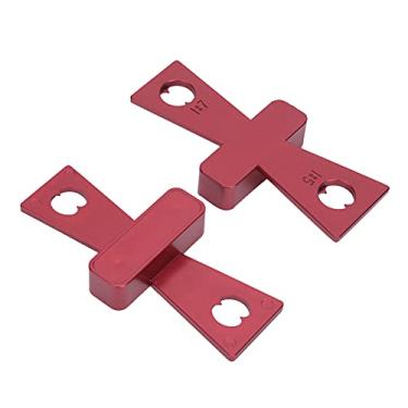 Imagem de Medidor de linha de cauda de pomba ABS Plástico para carpintaria Scriber Régua profissional durável ferramenta artesanal para medição e artesanato em madeira Conjunto de 2 peças