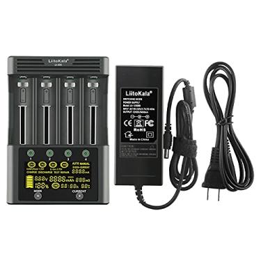 Imagem de Recarregador Rápido de Bateria LII-600 com Display LCD e Controle por Toque 4 Canais Recarga Independente Modos Automático Manual para Baterias Li- 3 7V NiMH 1 2V 18650 26650 14500 AA AAA