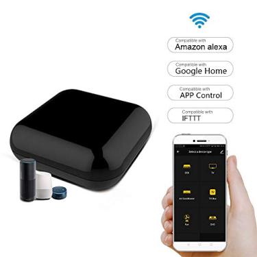 Imagem de Controle Remoto IR Wi-Fi Universal TV Ar Condicionado Ventilador Caixa de por Voz Compatível com Assistant IFTTT APP