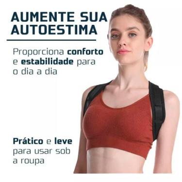 Imagem de Alinhador Postural Ajustável Cinta Corretora De Postura Unissex - OMG