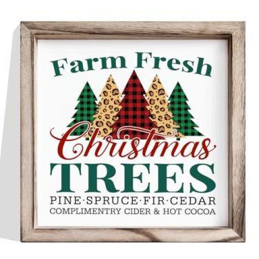 Imagem de Placa de madeira engraçada de Natal, decoração de escritório doméstico, decoração de parede de cubículo, placa de parede suspensa MDF emoldurada 21