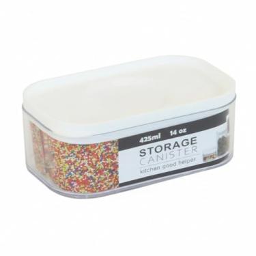 Imagem de Pote Hermético a Vácuo Plástico, Branco, 425ml, Polipropileno, Armazenamento de Alimentos