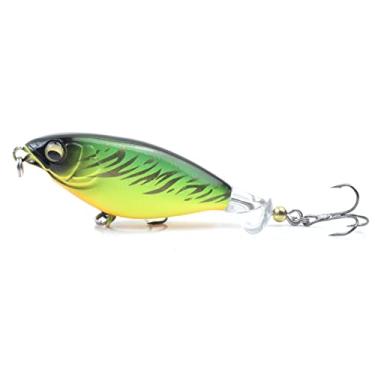 Imagem de Isca de Pesca Rotativa Macia Topwater Dura com Gancho Triplo Artificial Realista Flutuante Crankbait para Peixe Bass Pik