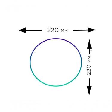Imagem de Kit C/ 05 Plafons Led 18w Redondo 3000k Slim Embutir Bivolt