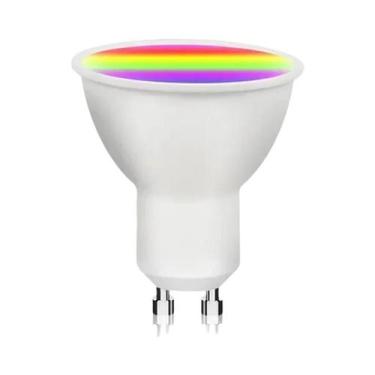 Imagem de Lâmpada LED Inteligente Tuya WiFi 5W 7W 9W GU10 220V Controle Remoto R