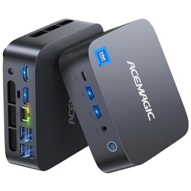 Imagem de ACEMAGICIAN Mini PC Computador i9 13900HK (Turbo 5.4GHz) 32GB DDR5 2TB SSD NVMe Mini Computadores Estação de Trabalho Quad 8K Display, 8XUSB Ports/COM/HDMI/DP 2.5G LAN WiFi6 e BT 5.2 Office Business