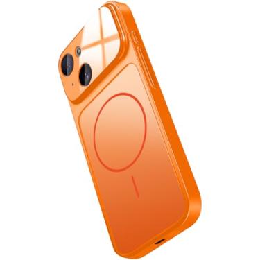 Imagem de Hovisi [Transforme-se em um iPhone 17] Capa magnética para iPhone 15 Plus com protetor de lente de câmera, textura fosca, proteção à prova de choque de grau militar, capa de telefone ao ar livre para