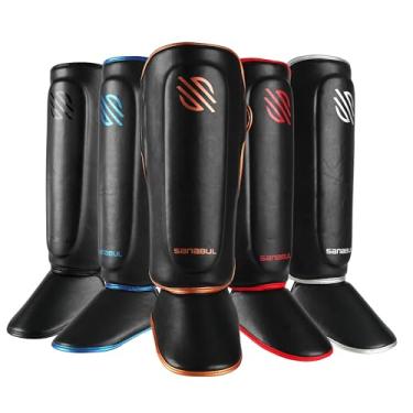 Imagem de Sanabul Caneleiras Essential Kickboxing com tiras de gancho e alças para MMA Muay Thai e artes marciais - cobre metálico, PP
