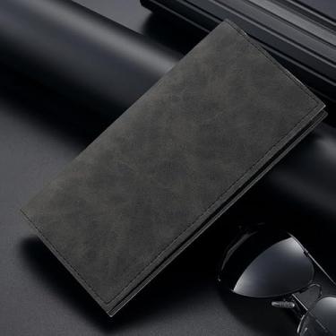 Imagem de Carteira masculina multifuncional de 11 furos para homens, porta-cartão de crédito de couro PU, carteiras compactas Silm para cartão de identificação, dinheiro