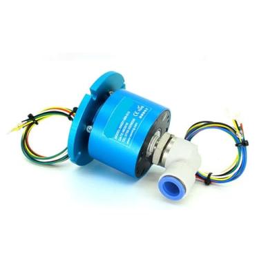 Imagem de União rotativa 1 passagem com anel deslizante elétrico 6 fios/12 fios/24 fios Porta G1/10.2 cm (1 passagem 6CH 10A)