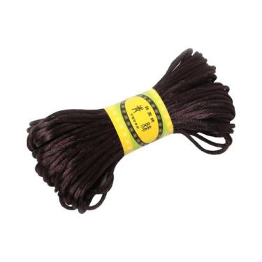 Imagem de Cordão De Seda Satin Rattail Macramê De 2mm 20m Nylon Kumihimo DIY Par