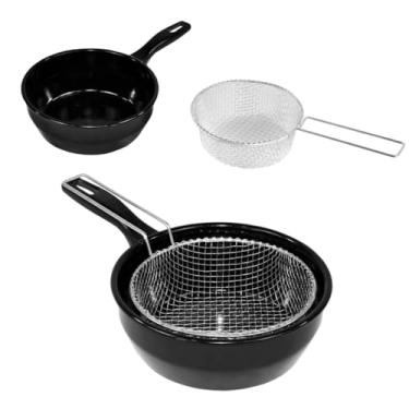 Imagem de Frigideira De Ferro Esmaltado Com Cesto Fritura Batata